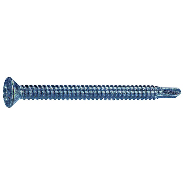 Midwest Fastener Self-Drilling Screw, #14 x 3 in, Zinc Plated Steel Flat Head Phillips Drive, 25 PK 55244 - main